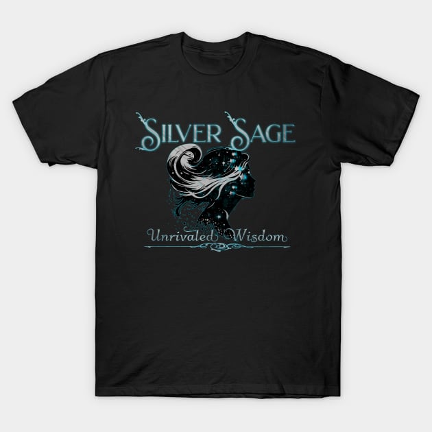 Silver Sage Unrivaled Wisdom Female T-Shirt by mythikcreationz